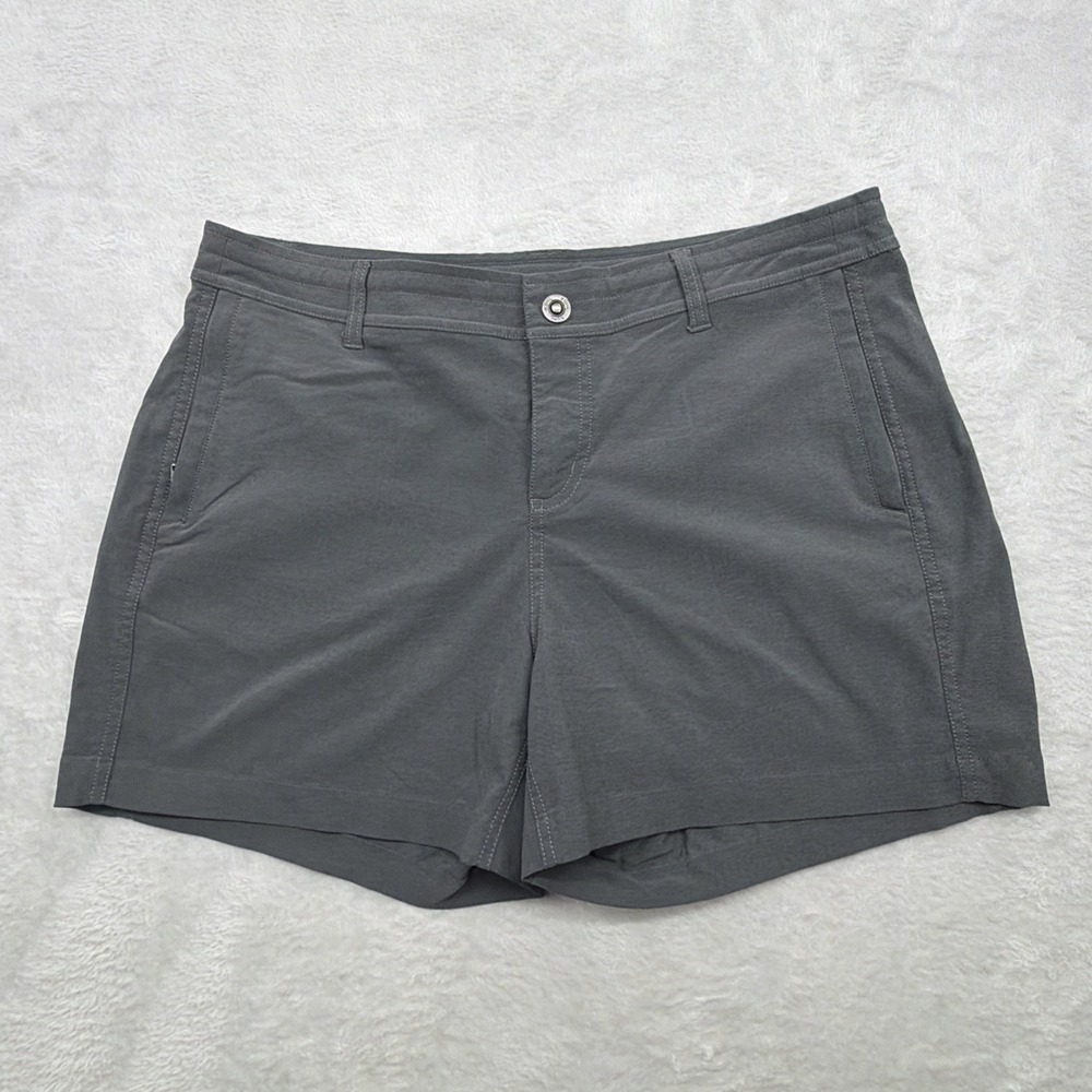 Kuhl TREKR Shorts Women's 12 Gray Pine Stretch Quick Dry Hiking Active